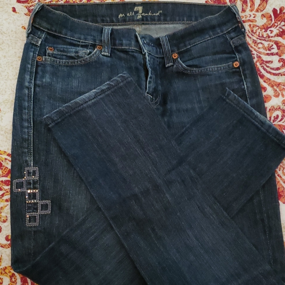 An original 7 for All Mankind blue jeans